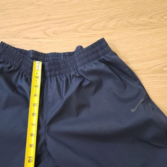 Nike Track Pants Mens L Blue Running Windbreaker Ankle Zipper Gym Activewear - Picture 8 of 14